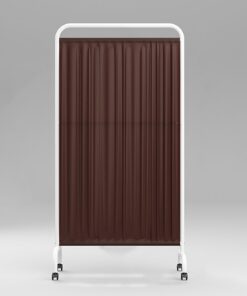 Sichtschutz für den Innenbereich, dekorativer Raumteiler (grün) | mobiler Trennzaun für Klassenzimmer (braun) | Ankleid