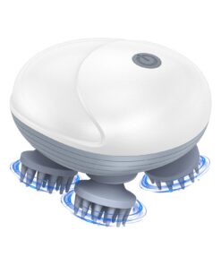 Elektrisches Kopfmassagegerät mit 4 Knetköpfen, IPX7 Wasserdicht für Katzen und Hundeköpfe | Kopf- und Nackenmassager E