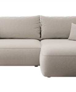 Selsey Sofa Ecksofa Schlafsofa Mit Stauraum Pflegeleicht Polyurethanschaum L Form Rechts OVO Hellbeige Veloursoptik