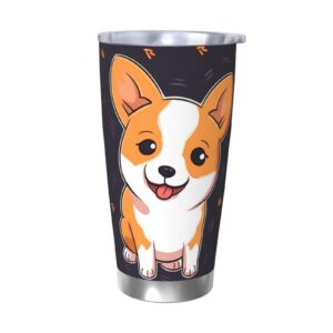 RLDOBOFE Kaffeebecher mit Deckel und Strohhalm, vakuumisoliert für heiße und kalte Getränke, Geschenkidee für Liebhaber,