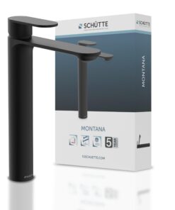 SCHÜTTE Waschtischarmatur MONTANA 32326, hohes Auslaufwater, Badezimmer, für Aufsatzwaschbecken, Mischbatterie, modern d