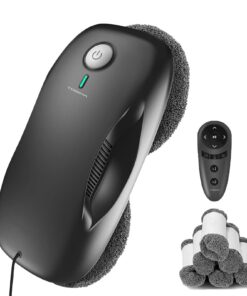 Tosima W2 Roboter Fensterreiniger, 3800 PA, intelligenter Fernbedienung, intelligentes Kantenerkennung, ideal für Außen-