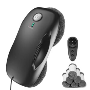 Tosima W2 Roboter Fensterreiniger, 3800 PA, intelligenter Fernbedienung, intelligentes Kantenerkennung, ideal für Außen-