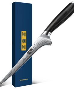 HOSHANHO 18cm Filetiermesser für Profis und Küchenfreaks, ideal für Fisch und Fleisch, hochwertiger Edelstahl, scharfe K