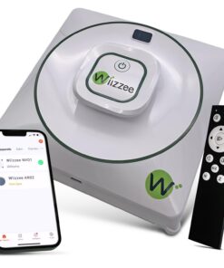Wiizzee Fensterputzroboter NV-01 - schlank, leise Reinigung,fernsteuert, appbetrieben, 3 Reinigungsmodi, weiss | Wiizze