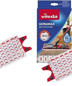 Vileda Ultramax Bodenwischer Ersatzbezug, Mikrofaser Wischmopp Bezug Ultramat_Ultramax für alle Hartböden, Waschmaschine
