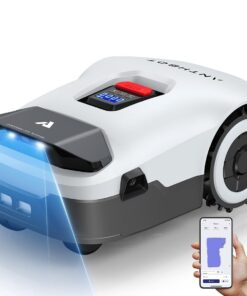 ANTHBOT Genie600 Drahtloser Mähroboter für großen Rasenbereich - Max. 900m², Full Frequenzband RTK+4-Kamera-Vision, Hind