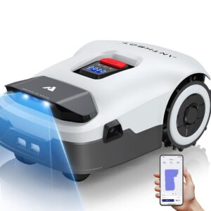 ANTHBOT Genie600 Drahtloser Mähroboter für großen Rasenbereich - Max. 900m², Full Frequenzband RTK+4-Kamera-Vision, Hind