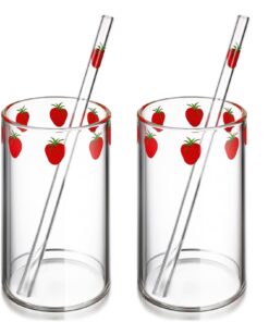 PACKOVE Glas-Erdbeerbecher Erdbeer-Milchbecher Für Kaffeesommergrillparty