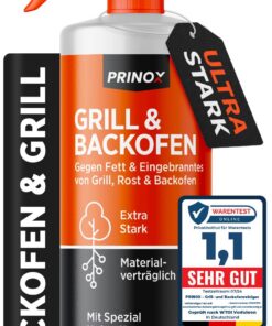 Prinox Backofenreiniger & Grillreiniger extra stark - Haft Effekt - Rauchharzentferner Prinox Backofenreiniger & Grillre