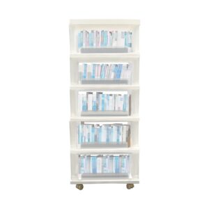 **White Durable Plastic Storage Drawer for Office and Living Room Organization (5 Drawers)** | **Bathroom and Bedroom S