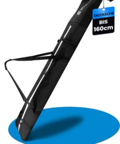 STYNGARD Kinder Skisack Modell Andermatt - Robustes Material für Kinder bis 160 cm - Hochwertige Reisverschlüsse und Rol
