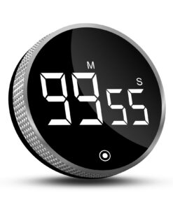 CNMTCCO Digitaler Küchentimer Magnetischer, Countdown Countup Timer für Küche und Fitness(Schwarz) CNMTCCO Küchentimer