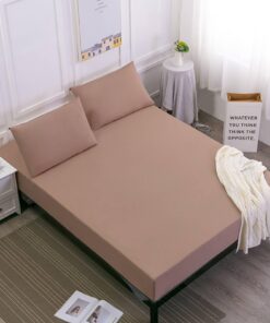 Aotiwe Warm Heller Bettlaken Set, sanfte Berührung, 100 % Polyester, 180x200x25cm