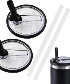 2 Stück Stanley Cup Deckel für 40oz Becher, wiederverwendbare Ersatzdeckel für Stanley Cup Fans, auslaufsichere Staubdi