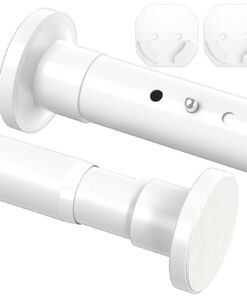 Ausziehbare Duschvorhangstange ohne Bohren 98–290 cm Ø32 mm