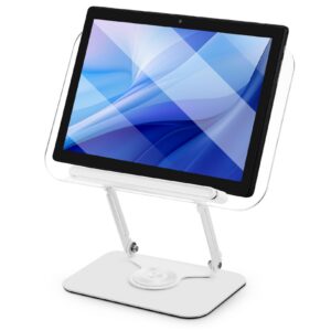 Höhenverstellbarer Leseständer für Schreibtisch und Laptop - Buchständer Drehbar und ideal für Tablet-Risieren | Drehba