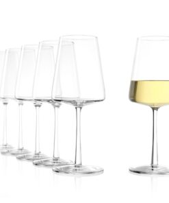 Stölzle Lausitz Power 6er-Set für Edlen Weißwein – Moderne Gläser mit maximaler Aromaentfaltung – Spülmaschinen- & Stoßf