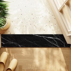 QHanky Badematte Rutschfest, Super Absorbierende Badezimmerteppich für Dusche und Badwanne, Schnelltrocknender Waschbar