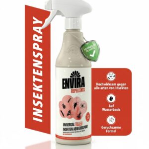 Envira Effect Insektenspray 500 ml - Extra starkes Ungeziefer Spray - Wirksam gegen Silberfische, Trauermücken, Fruchtfl