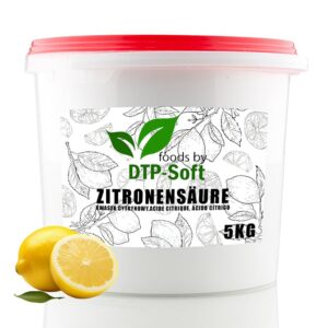 Premium Zitronensäure im Eimer | Hochwertige Zitronensäure im Eimer für Gartenanpflanzungen | 5000g