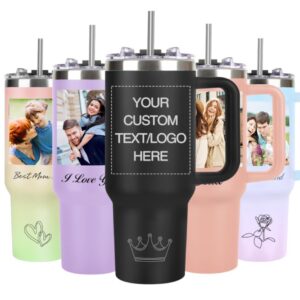 SECOGM Personalisiertes Thermobecher mit Strohhalm und Deckel - Fotos_PERSONALISIERTER_KAFFEEBECHR_FOTO_VORLAGEN