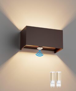 Klighten 18W Außenwandleuchte mit Bewegungsmelder (Bronze)
