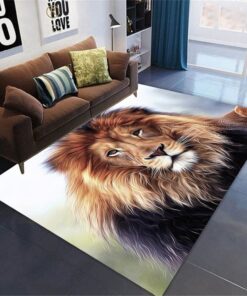 Wildtiere Großformatiger Animal Print Schlafzimmer Teppich Weicher Dekoration Waschbar Rutschfester Pad (6,140 * 200)