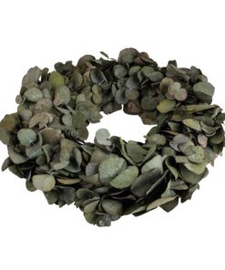 Rayher Eukalyptus Kranz für Raumfrische, 35 cm Ø, ca. 12 cm Höhe, echter Trockenkranz, duftender Eukalyptus Geruch, 6539