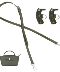 Carreneu Kompatibel mit Longchamp Le Pliage Mini Schulterriemen für Damen Imuartige Gestalt und Fertigungsalter Leder Ko