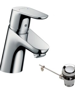 Hansgrohe Focus Wasserhahn 70mm Zugstangen-Ablaufgarnitur Chrom