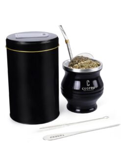Cuopru 6-in-1 Yerba Mate Tassen-Set für Yerbero Enthusiaste im Haus