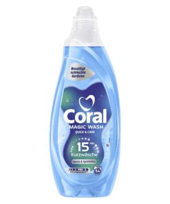 Coral Magic Wash Quick & Care Flüssigwaschmittel für Sports & Synthetics 15 Minuten Kurzwäsche mit PRO-S Technologie 54