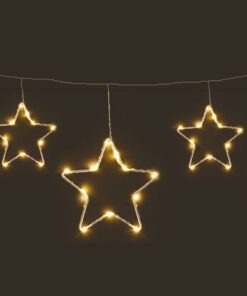 Spetebo LED Lichtervorhang mit Timer Funktion - Weihnachts Deko - Winter Beleuchtung 120 x 30 cm - Advent Fenster Deko