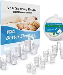 8 Stück Anti Schnarch Nasenspreizer, Weiches Silikon, Ideal für Schnarcher | Anti Schnarch Nasenclip Schnarchstopper, 8