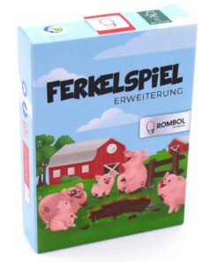 ROMBOL Ferkel Spiel Erweiterung - Öko-Spielkarten mit lustigen Aufgaben und Ereignissen für Kinder bei familienfeiern un