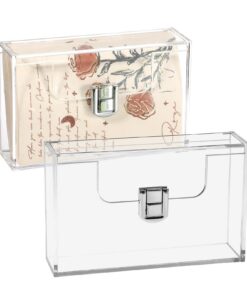 SUMTree A7 Transparente Karteikartenbox für Visitenkarten und Lernkarten | SUMTree A7 Kläres Visitenkartenbox mit Durch