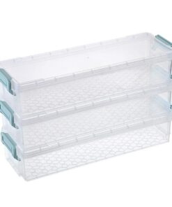 SUMTree TransparenTE Aufbewahrungsboxen für Essensreste, rechteckig,-transparent, 1,5 l, für Küchendesign-Estetiker, 3 S