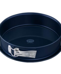 Dr. Oetker Springform Dunkelblau 28er Kuchenbackform mit hohem Rand und pflegeleichtem Emaille-Boden - Ideal für Backlie