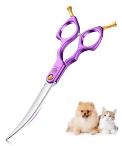 Purple Dragon Fellschere Hunde und Katze Grooming_ultraleicht aluminium Griff 6 Zoll JP 440C Steel