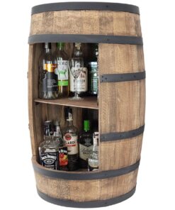 Weeco Weinregal Holz - Barschrank für Hausbar - Dekorationseinheit 80cm. Rustikaler Weinschrank als Geschenkidee.