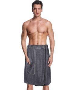 Saunakilt Herren Elastisch Schnell Trocknend 60x150cm für Fitnessstudio Sauna