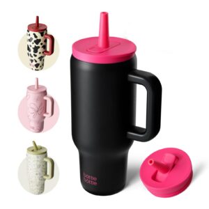 Bottlebottle 30oz Edelstahl Kaffeebecher – BPA-frei, doppelwandig, für Reise, Büro & Uni – als Geschenkidee (Schwarz)
