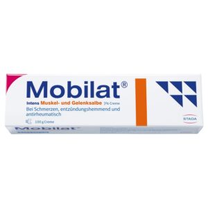 Mobilat Intens Muskel- und Gelenksalbe für schnelles Heilen von Rücken-, Muskel- und Gelenkschmerzen - 100g - Beschleuni