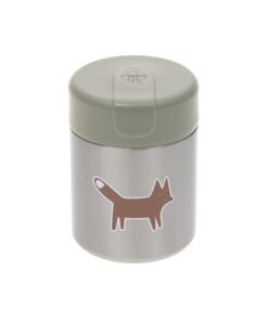 LÄSSIG Baby Thermo Warmhaltebox aus Edelstahl 315 ml für Snacks und Brei Little Forest Fox