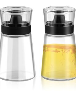 2 Stück Essig & Ölflaschen Set für Outdoor, 160ML Auslaufsichere Ölflasche, Essig Öl Flaschen Camping | 2 Stück Auslauf