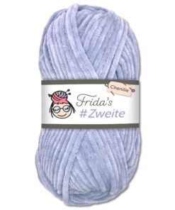 Frida's #Zweite Wolle 100g Chenille Wolle für weiche Amigurumi Stricken & Häkeln (05 - Flieder) Frida's #Zweite Wolle