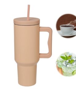 SNONRDO Edelstahl Vakuum Isolierbecher 1200 ml Hält Heiß und Eis Lang Dauer, perfekt für Reisen und Trinken (Braun) SN