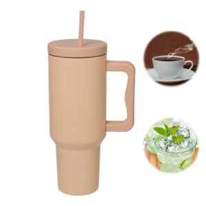 SNONRDO Edelstahl Vakuum Isolierbecher 1200 ml Hält Heiß und Eis Lang Dauer, perfekt für Reisen und Trinken (Braun) SN