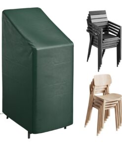 WOLTU Schutzhülle für Gartenstuhl 68x96x110/150 cm – PE-Plane, UV-beständig, wasserabweisend, winterfest, reißfest (Grün